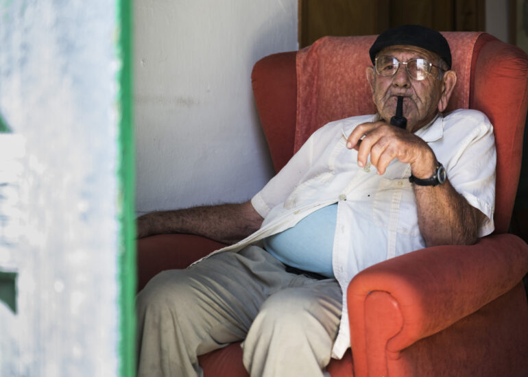 Retrato de anciano en Canarias