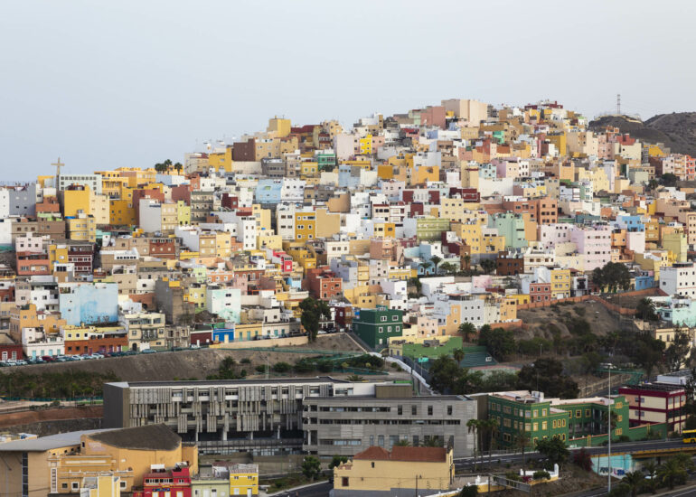 Casas de colores en Las Palmas